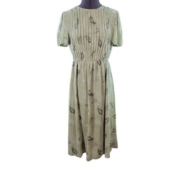 Michael Kors Pintucked Midi Dress Sz 6 - Picture 1 of 12